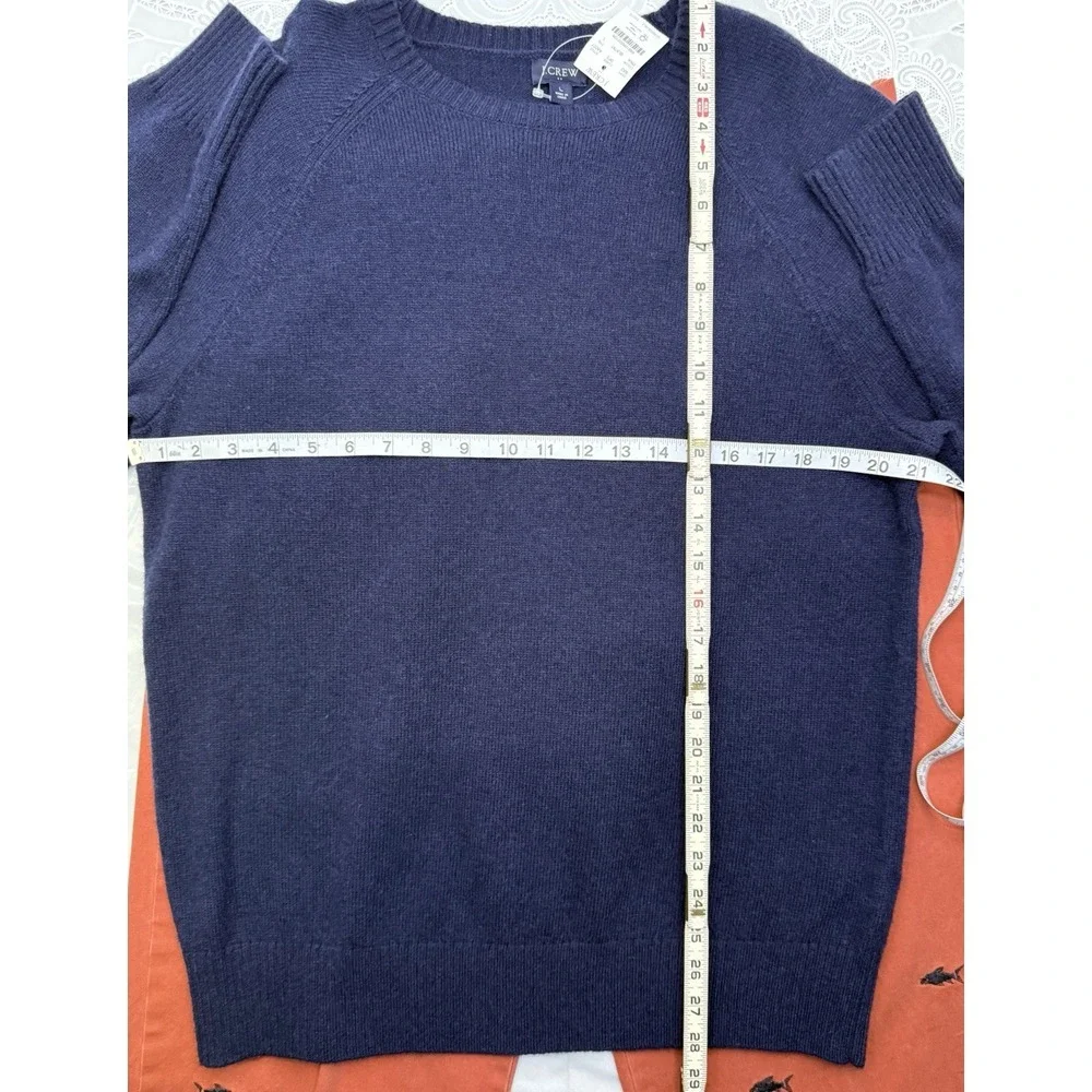 J. Crew‎ Wool Blend Sweater Sz L Blue AA027 NWT & Embroidered Fish Chino 36x30